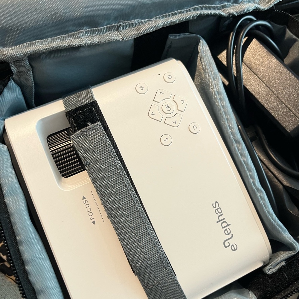 White Portable Projector